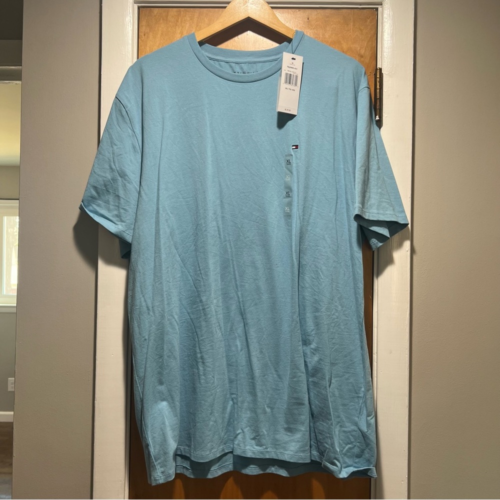 Tommy Hilfiger Men's Sky Blue Short Sleeve Tee